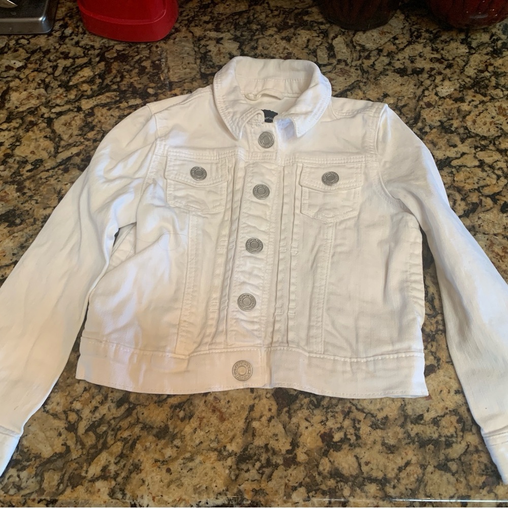 GAP Kids White Denim Jacket